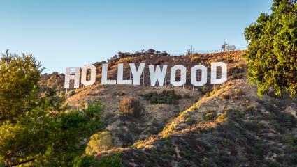 The Hollywod sign