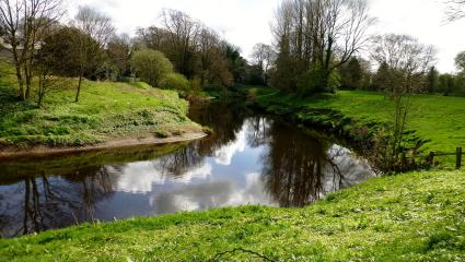 The River Wyre near to where Nicola Bulley went missing