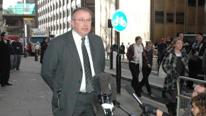 Colin Sutton speaks to the press