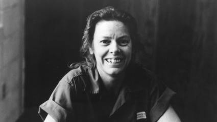 Aileen Wuronos in black and white