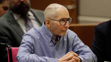 Robert Durst sits in a Los Angeles courtroom during a hearing on the 21st December 2016