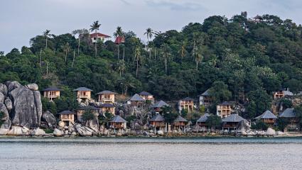 Tropical villas by the sea at Koh Tao, Thailand