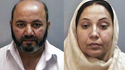 Iftikhar and Farzana Ahmed's police photos