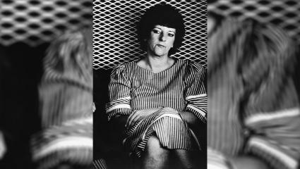 Genene Jones beng transported in a prison van