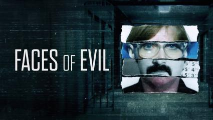 'FACES OF EVIL' - Different sections of killers' faces have been put together to make one image