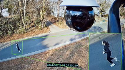 Laken Riley is seen jogging on CCTV just a few minutes before she was attacked