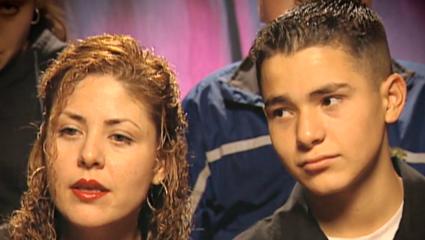 Gavin Arvizo with his mother, Janet