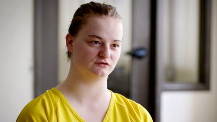 Denali Brehmer being interviewed for 'Interview With A Killer'