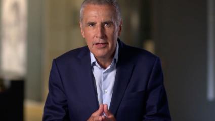 Dermot Murnaghan speaking to the camera