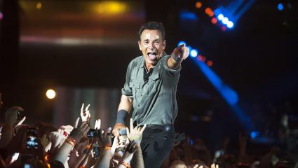 Bruce Springsteen performs in Brazil