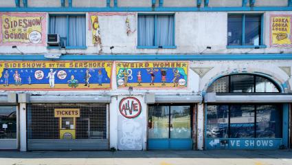 Exterior of the “Sideshow by the Seashore” venue Coney Island