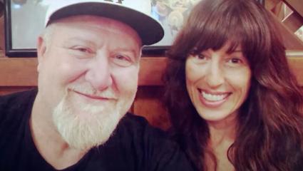 Fabio Sementilli takes a selfie with his wife, Monica