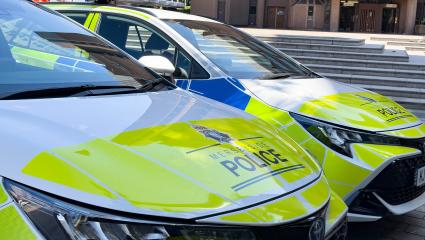Two Merseyside Police cars