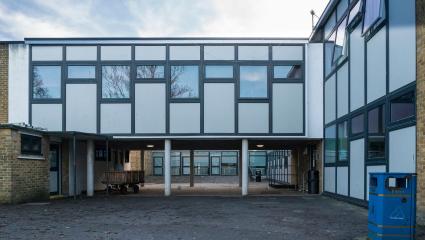 A deserted British school building
