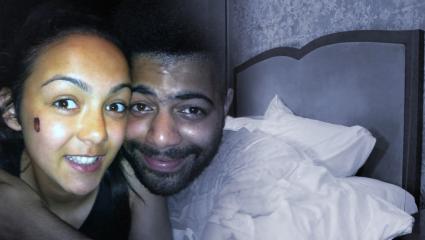 Khloemae Loy and her brother