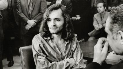 Charles Manson in a Californian (USA) courtroom in 1970