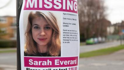 A missing poster for Sarah Everard