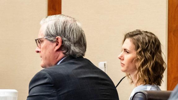 Ruby Franke sits in court during her sentencing hearing