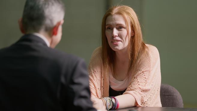 Shannon Price taking a lie detector test