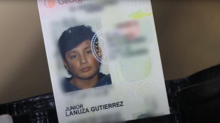 Junior Lanuza Gutierrez's driver license