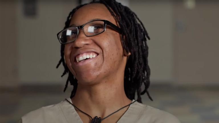 Deketrice Jackson laughing 