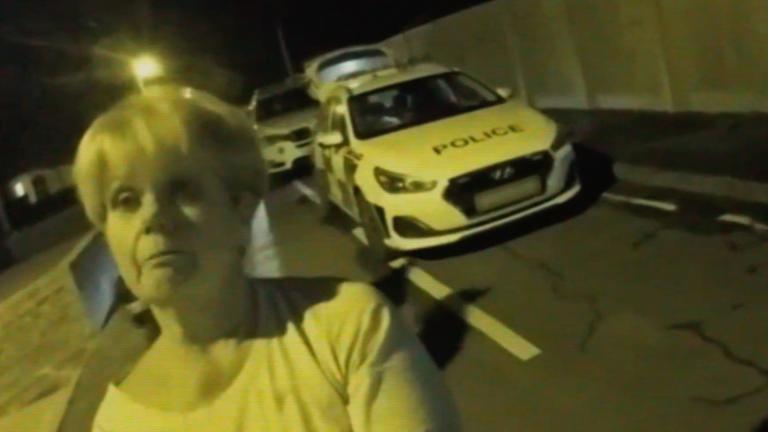 Police bodycam footage from Penny Jackson's arrest