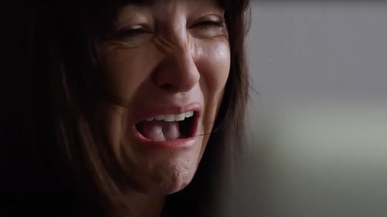 woman crying