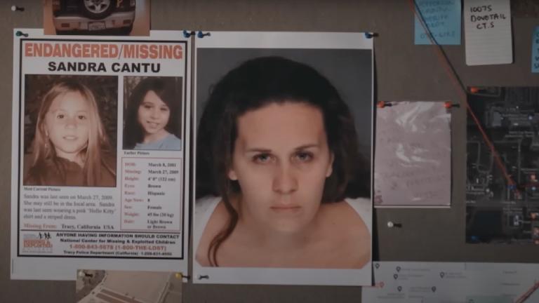 Melissa Huckaby's photo on an evidence board
