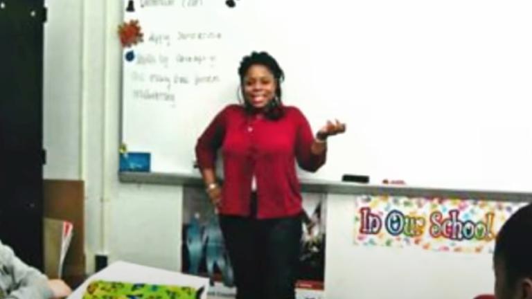 Jonelle Melton teaching in the classroom