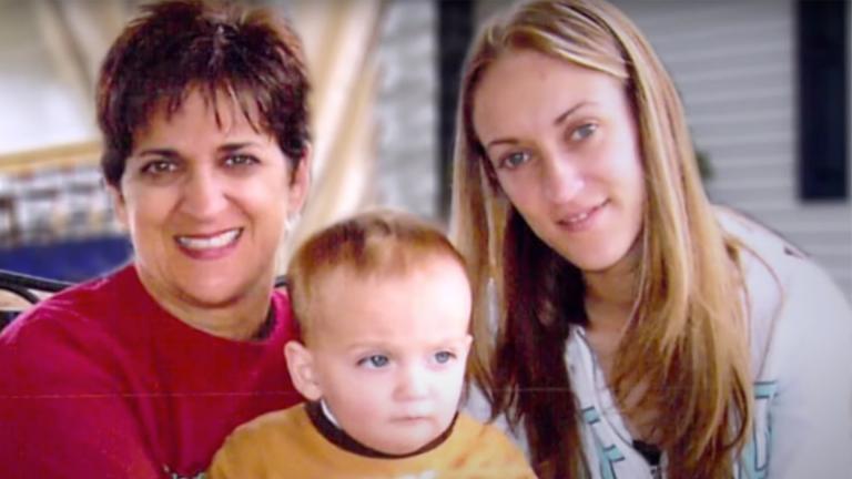 Lindsay Nichols with her young son