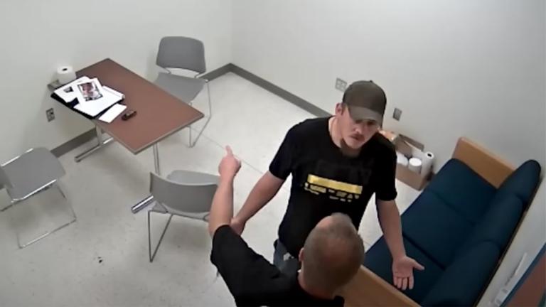 Confrontation inside the interrogation room