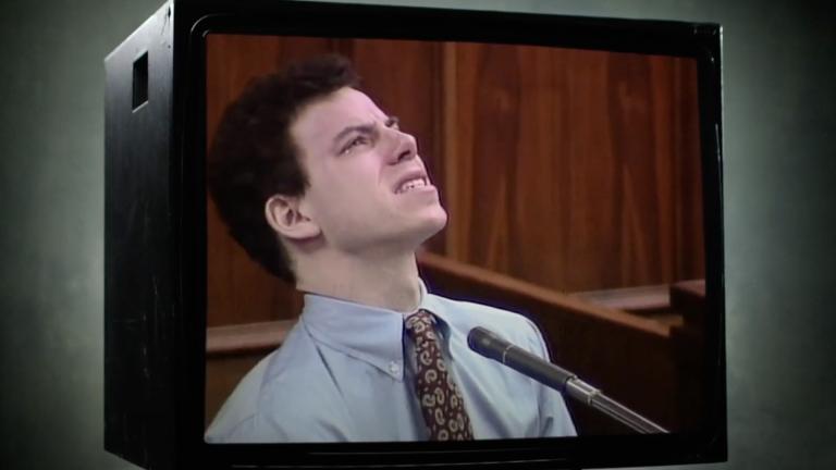 Erik Menendez crying in court