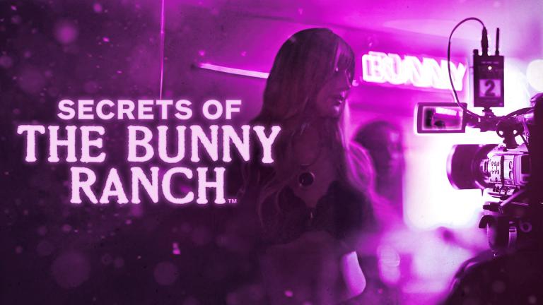 'SECRETS OF THE BUNNY RANCH' - A young woman in lingerie clothing in front of a camera