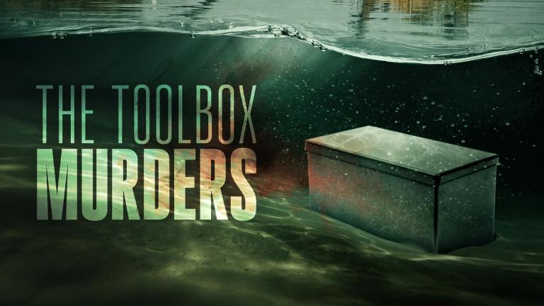 'THE TOOLBOX MURDERS' - A metal toolbox resting underwater
