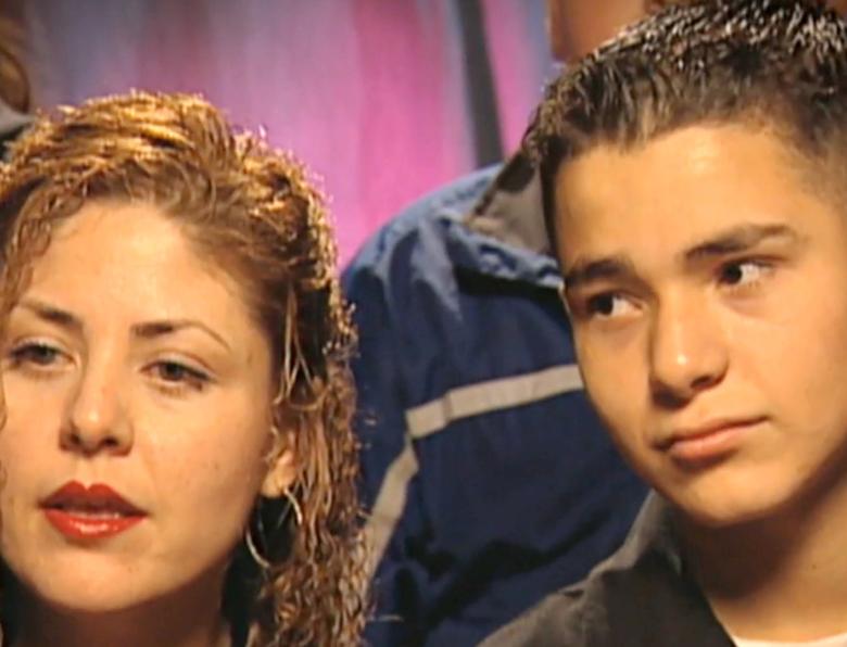 Gavin Arvizo with his mother, Janet
