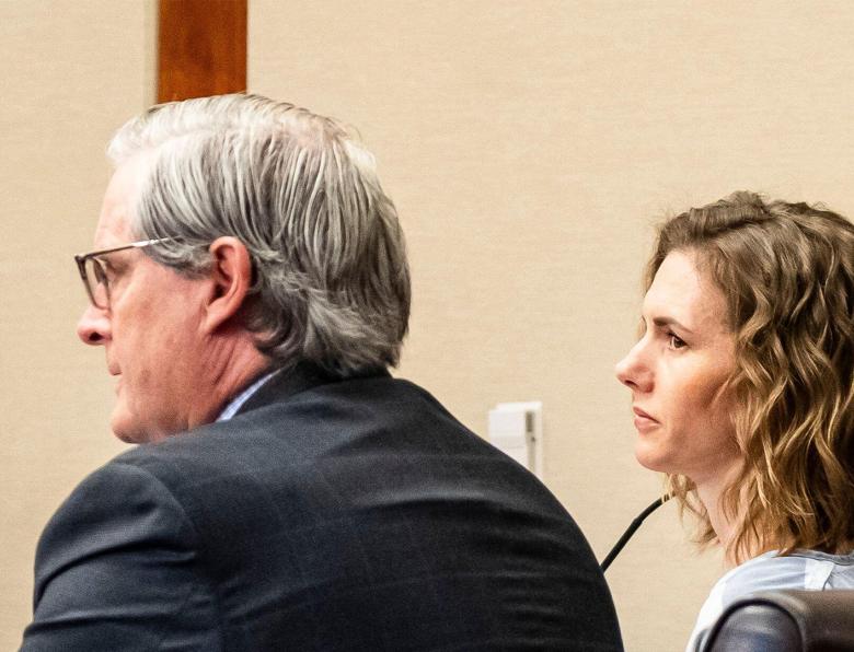 Ruby Franke sits in court during her sentencing hearing