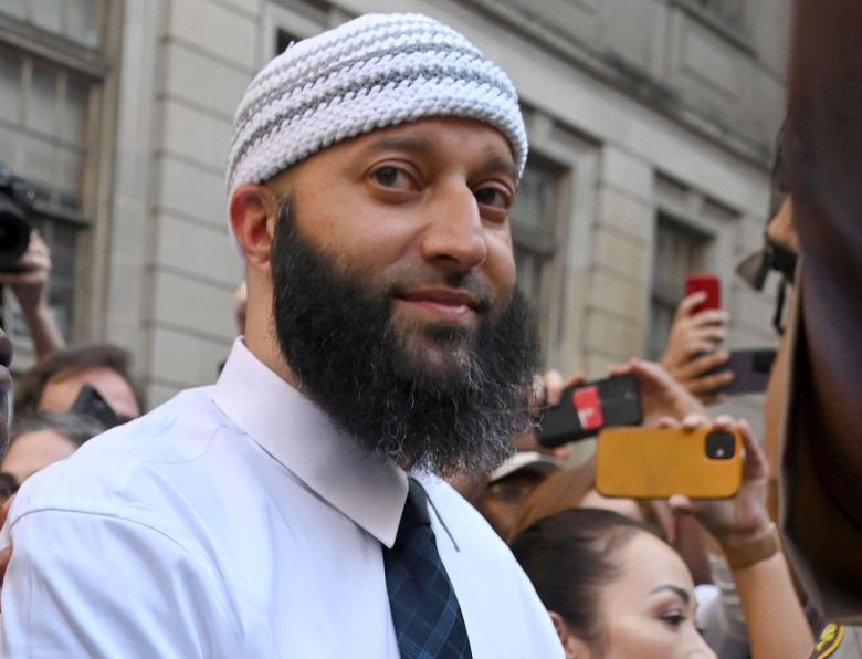 Adnan Syed leaves the courthouse after being released from prison