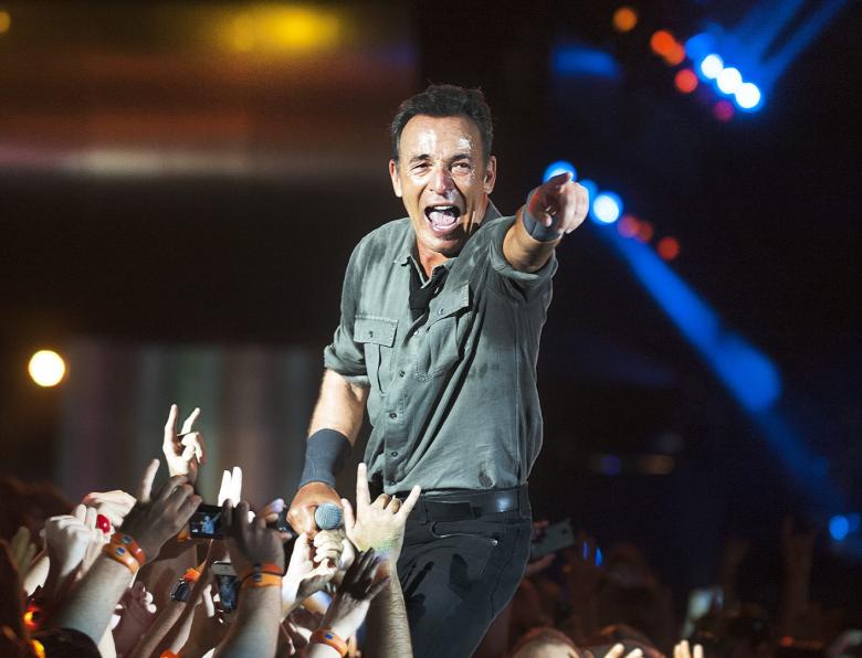 Bruce Springsteen performs in Brazil