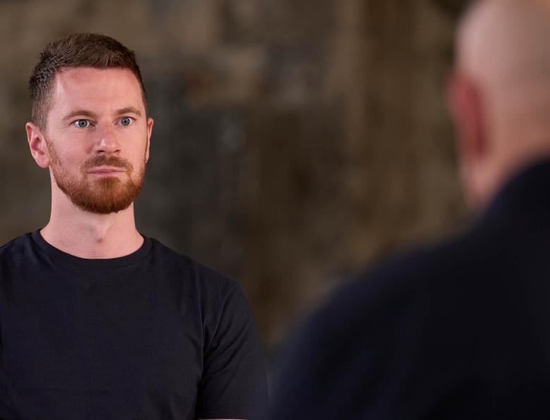 William Costello speaking to Ross Kemp