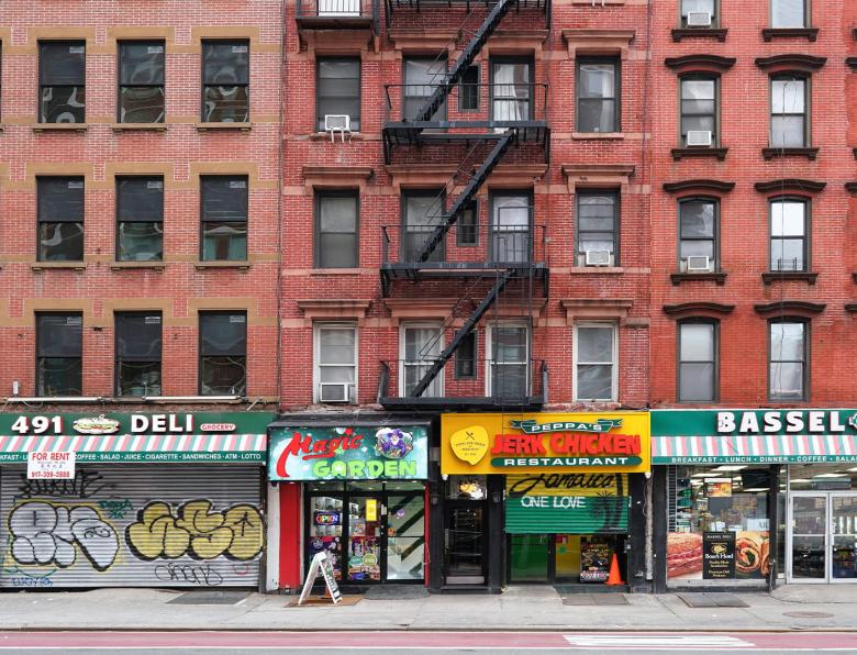 Delis on a typical New York street