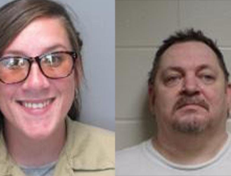 Mug shots of Bailey Boswell and Aubrey Trail