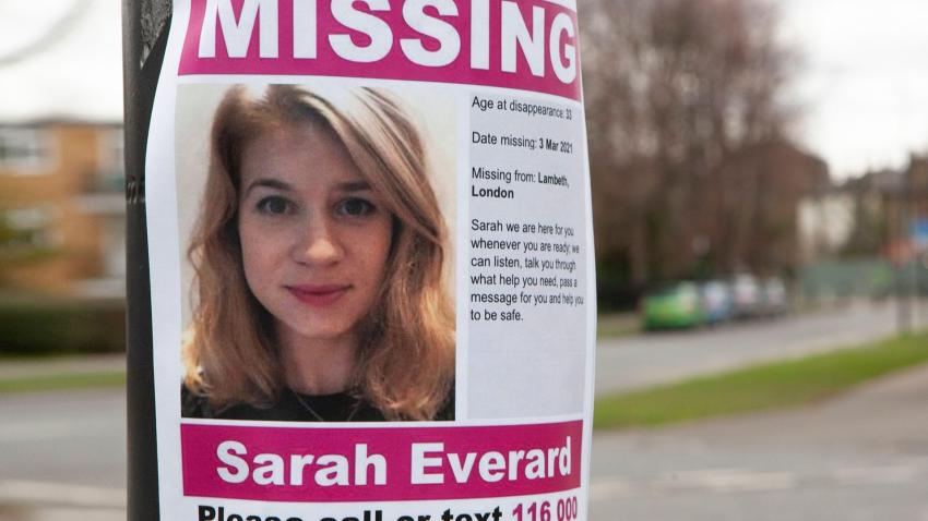 A missing poster for Sarah Everard