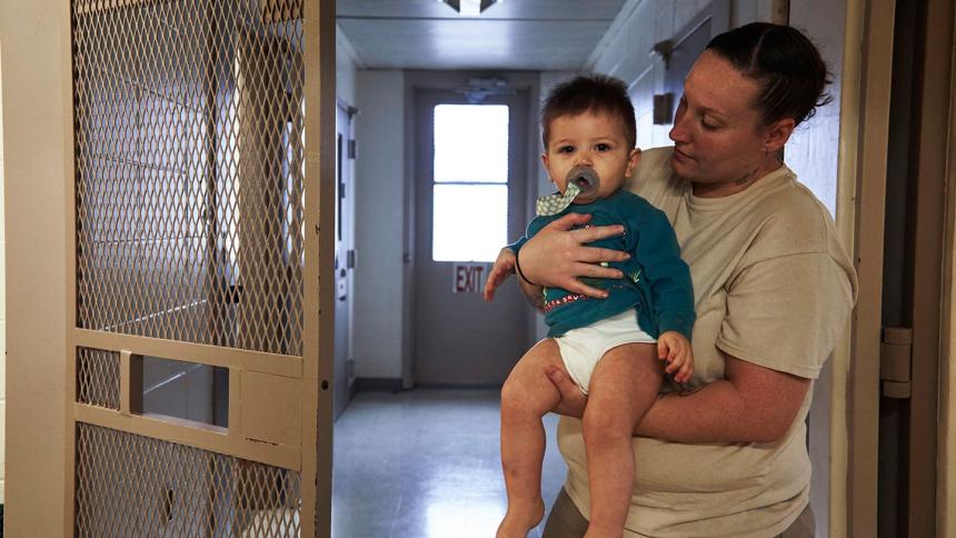 Women attempting to raise their babies in prison