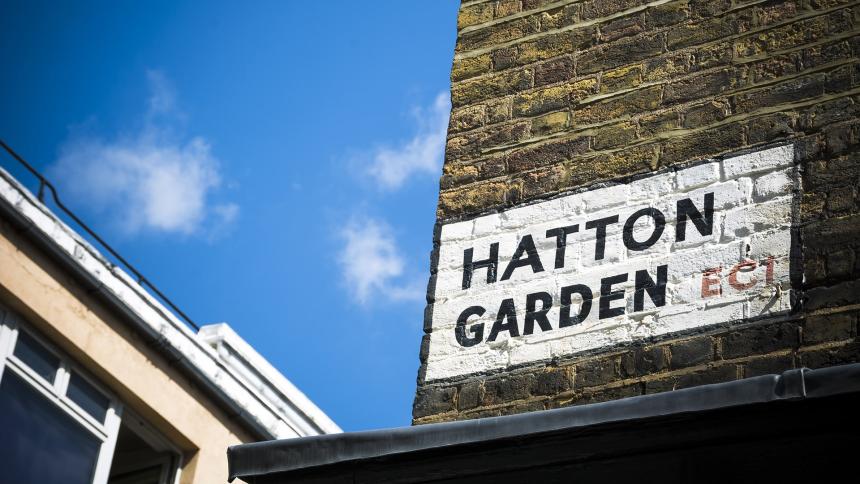 Hatton Garden street sign