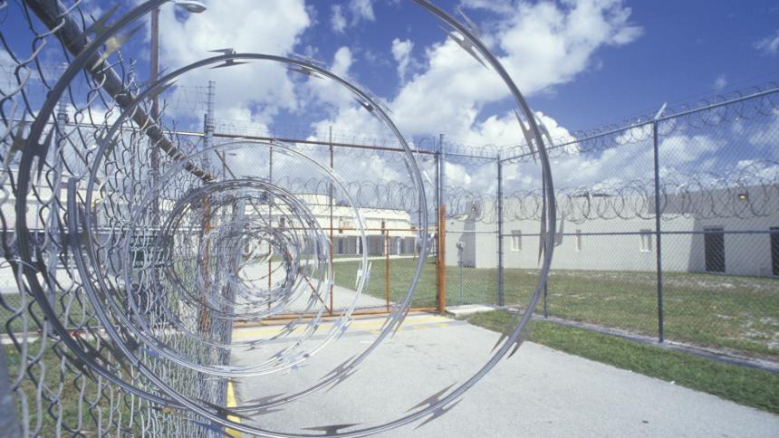 A photograph of a US jail