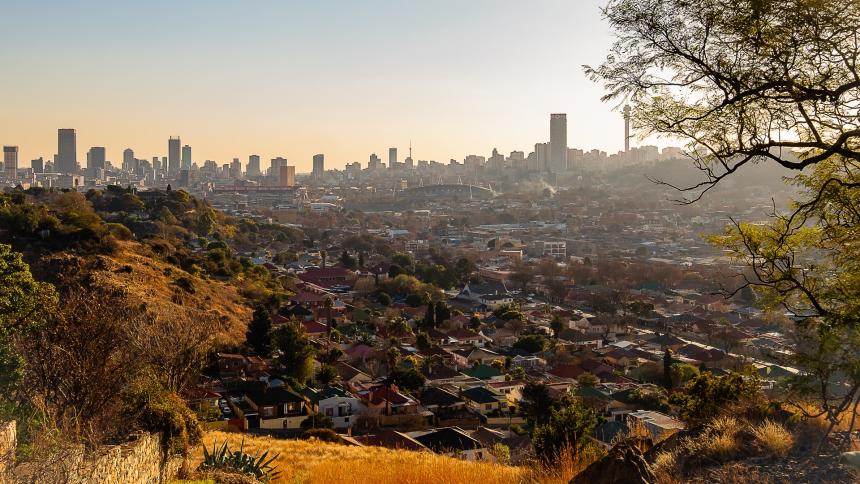 A photograph of Johannesburg, South Africa