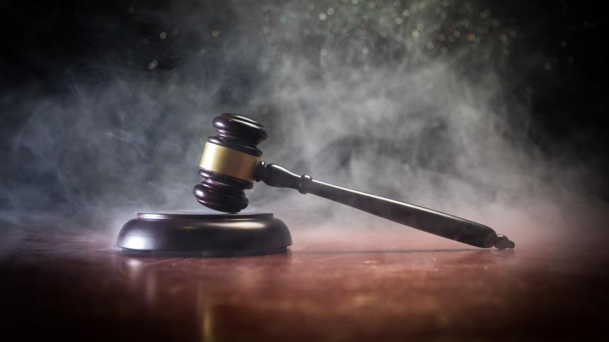 A stock image of a courtroom gavel
