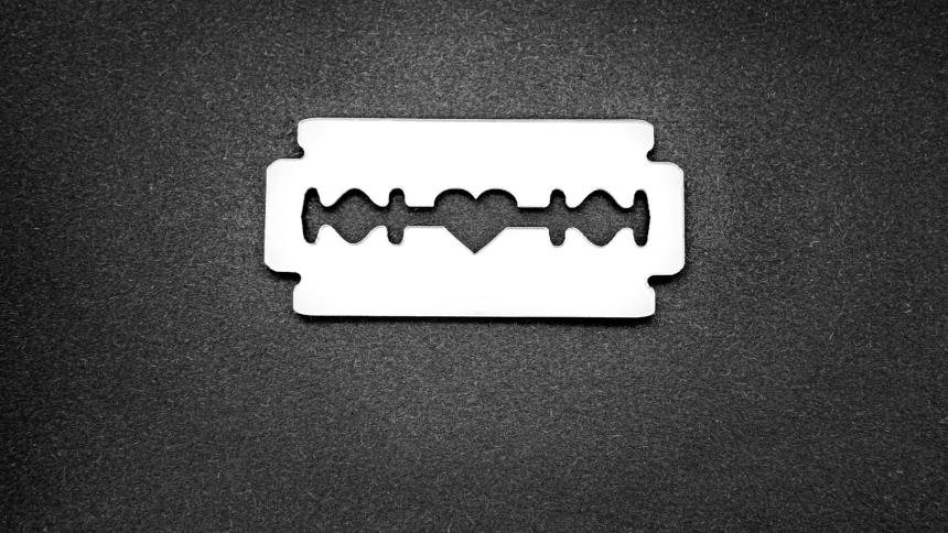 A stock photo showing a razor blade