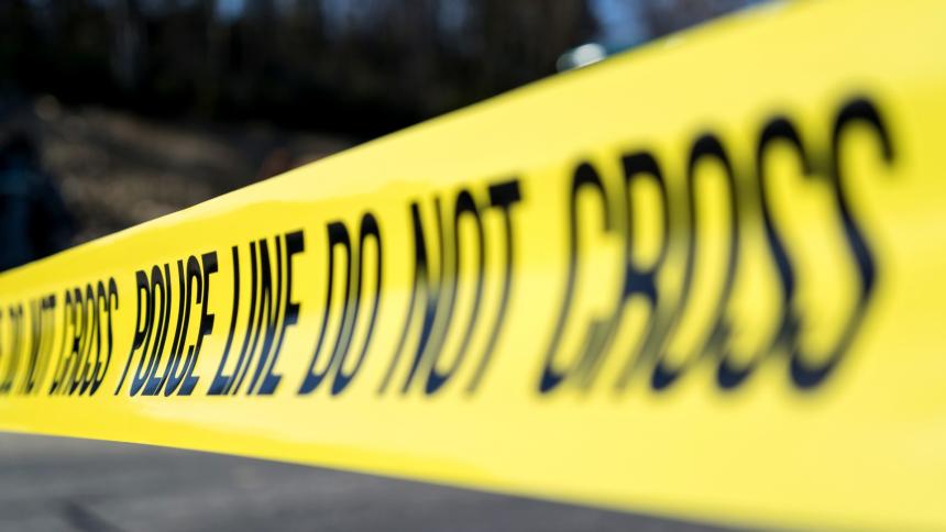 A stock image of US police tape