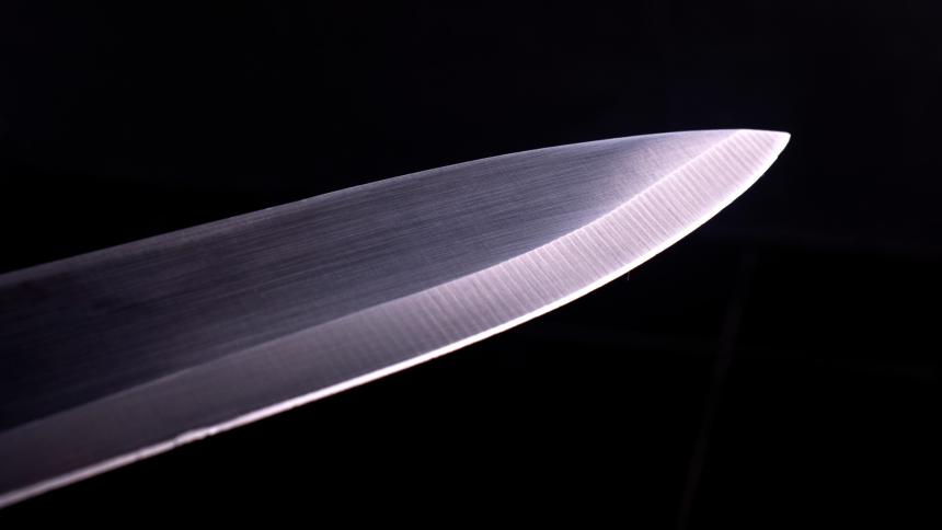 A stock image of a knife blade